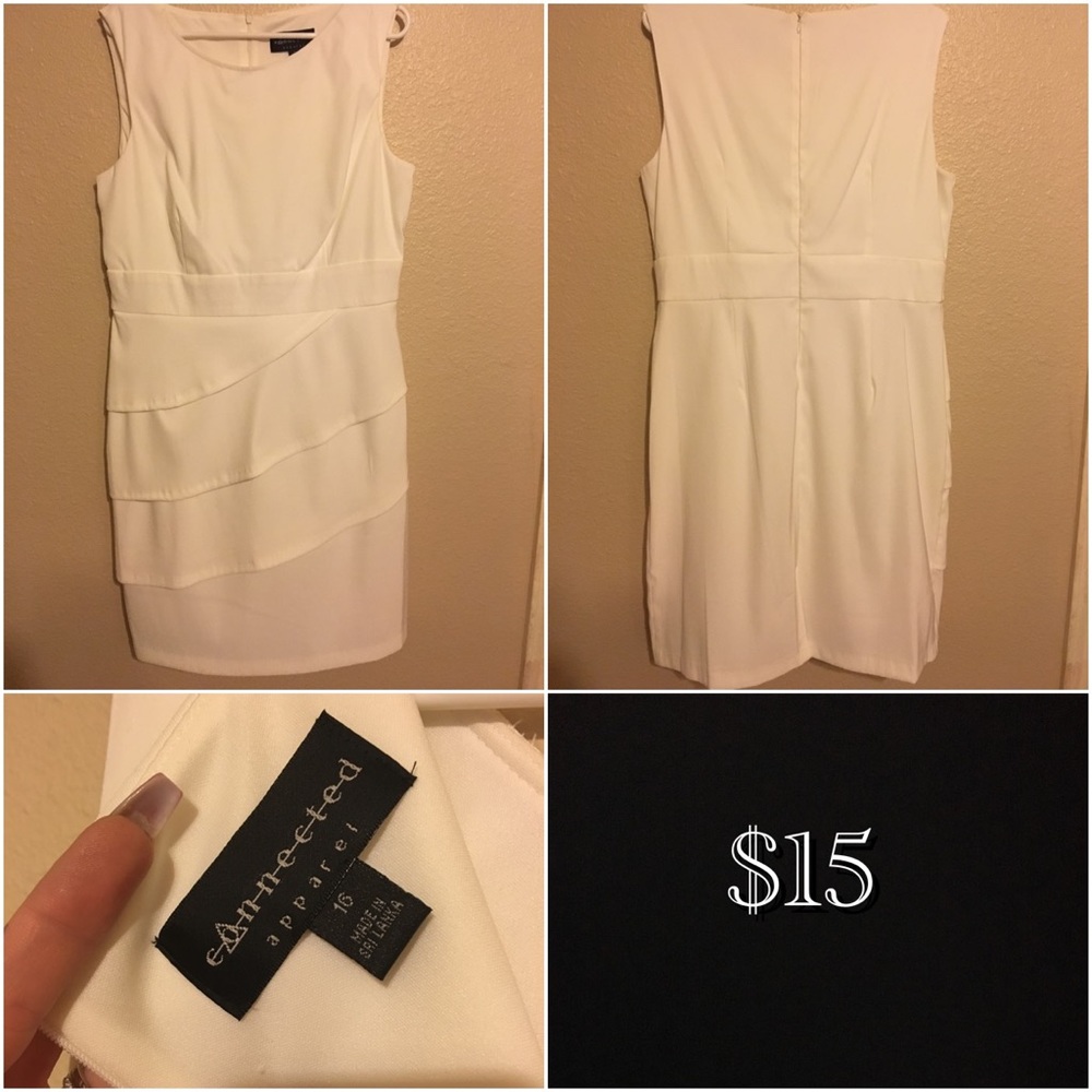 Ladies Cream Connected Apparel Dress