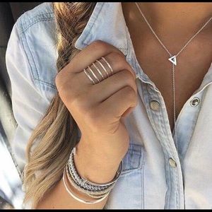 Stella & Dot Triangle Lariat Necklace