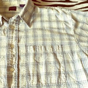 Arrow seersucker button down shirt XL