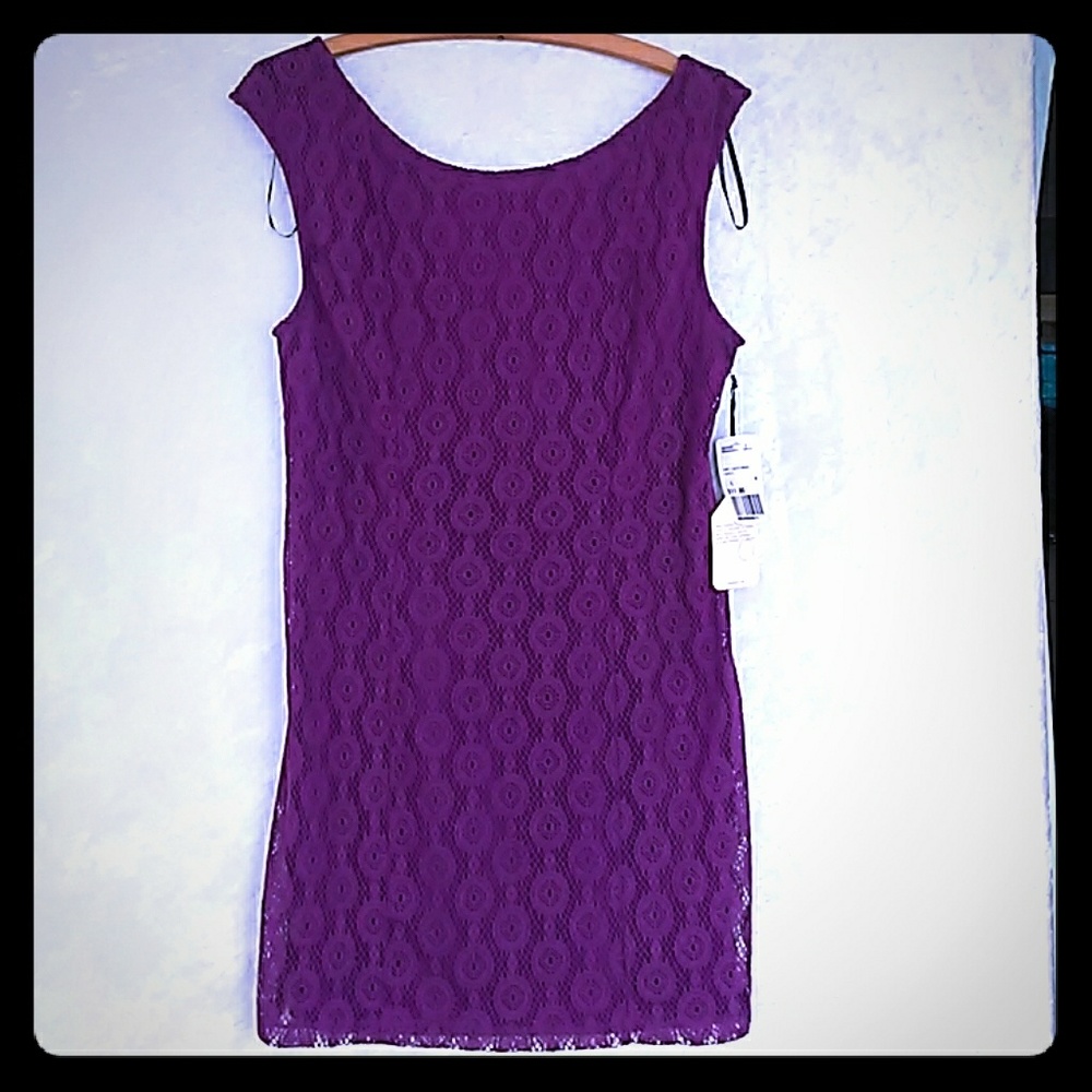 This is purple mini dress.