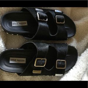 Steve Madden pony hair sandals