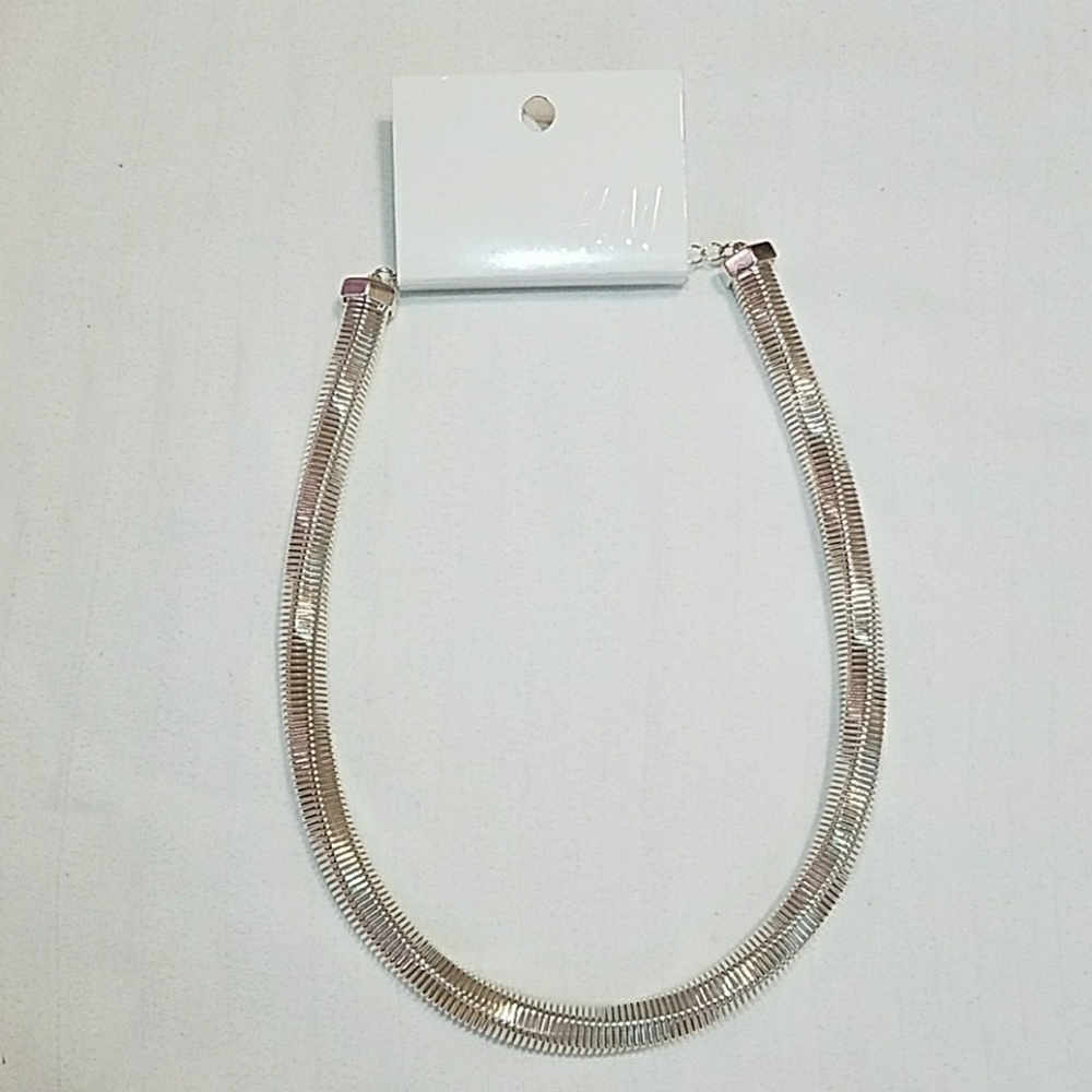 NWT H&M Silver Coil Necklaces