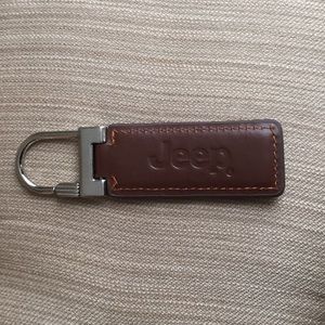 Leather Jeep Keychain - Brand New