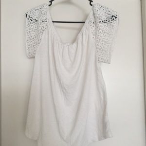 Target Brand (Merona) Lace Sleeved Top