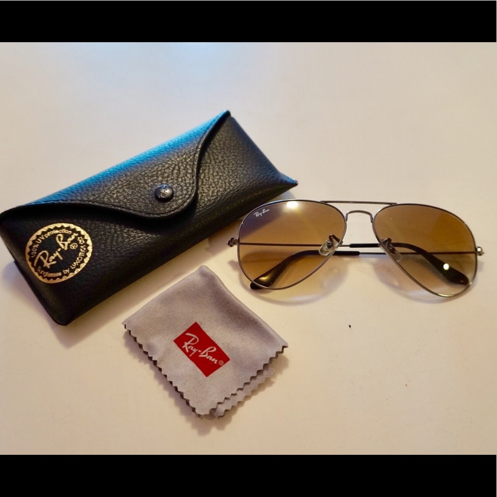 Ray-Ban Aviator sunglasses (Brown gradient)