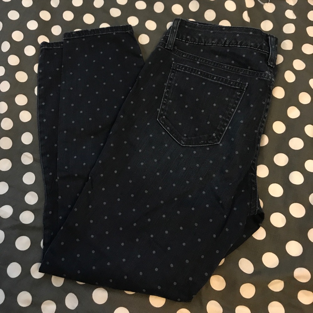 Gap 29/8R Polka Dot Skinny Jeans