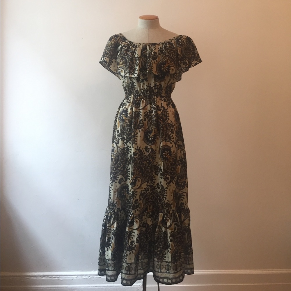 DVF Silk Off-Shoulders Dress