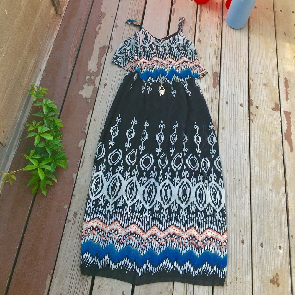 Aztec maxi dress