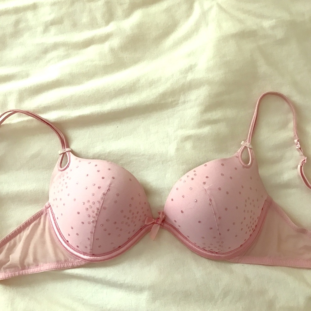 Victoria's Secret light pink sparkly bra