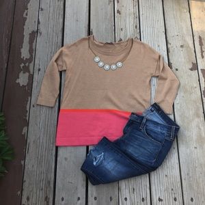 Loft color block sweater
