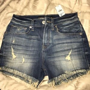 Express high waisted shorts