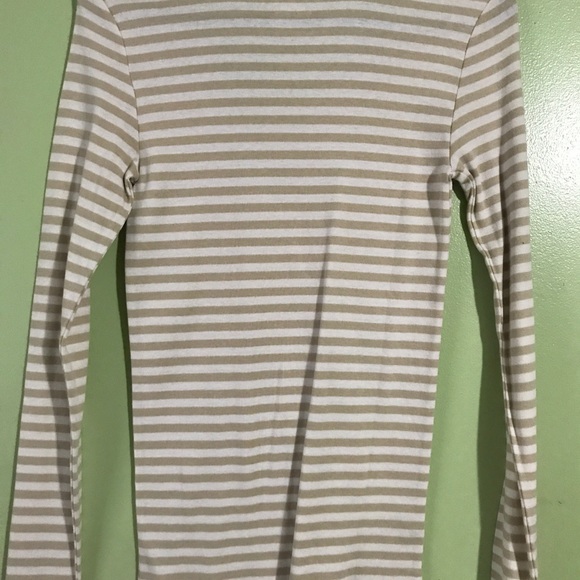 New Ann Taylor beige and white blouse - Picture 3 of 3