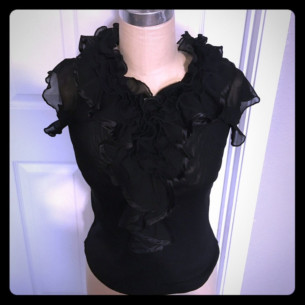 Ruffle Accent Blouse