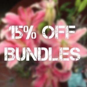 15% bundle of 2 or more! 😊