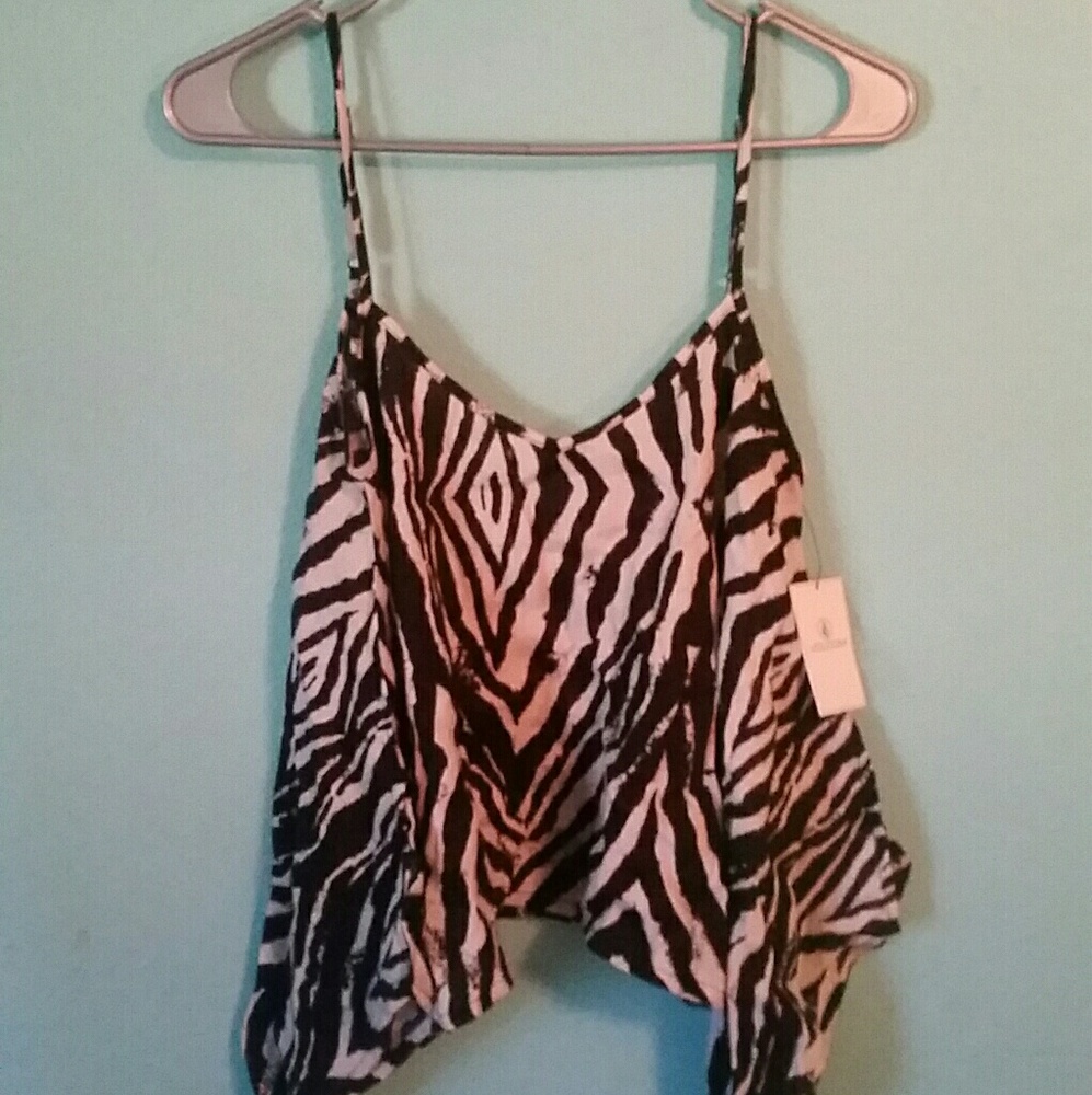 NWT Volcom Zebra Blouse