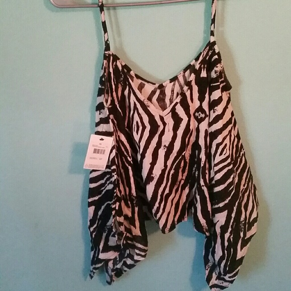 NWT Volcom Zebra Blouse - Picture 2 of 5