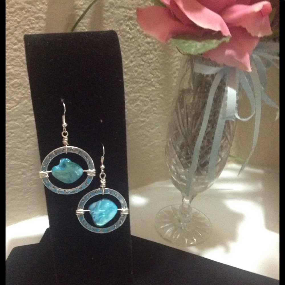 Statement Handmade Dangle earrings. NWOT