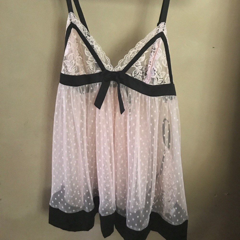 Women's lace babydoll lingerie