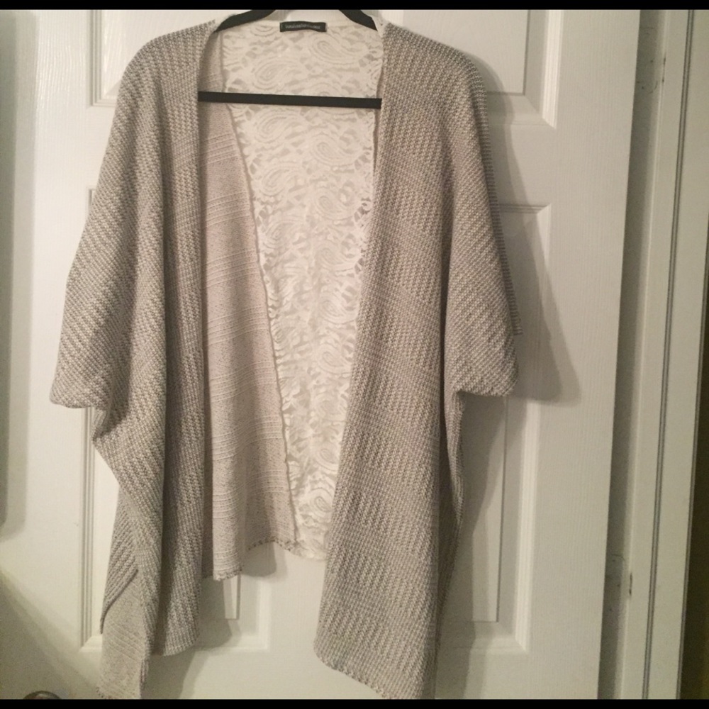 You Are Not Alone Draped Cardigan w/ Lace
