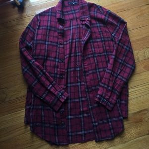 Red and black flannel from brandy melville.