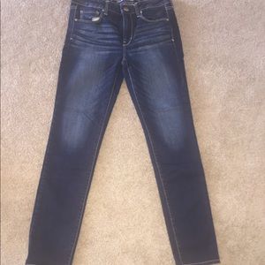 AE dark wash skinny jeans