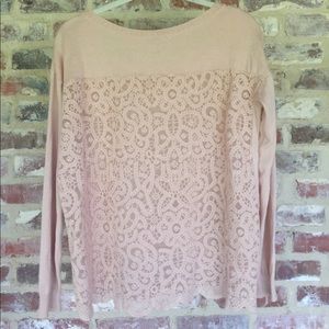 American Eagle Lace Back Sweater