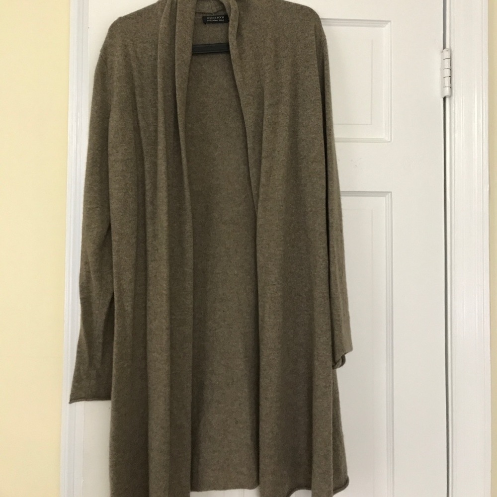 Cashmere long sweater/gilet