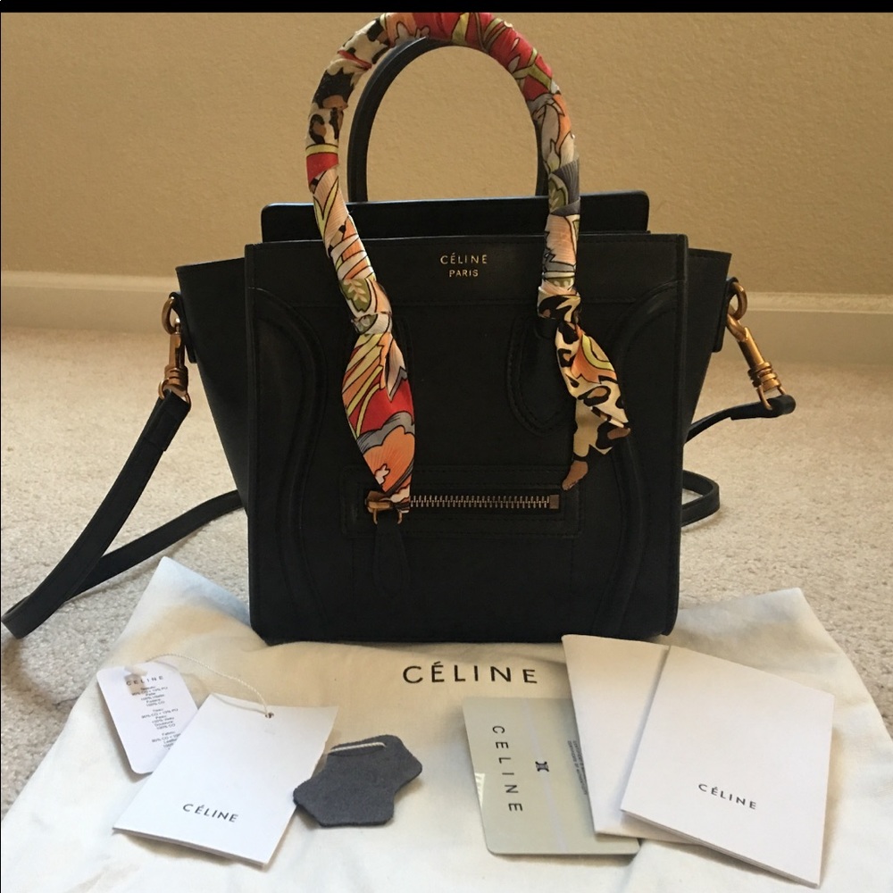 Nano black crossbag/ handbag