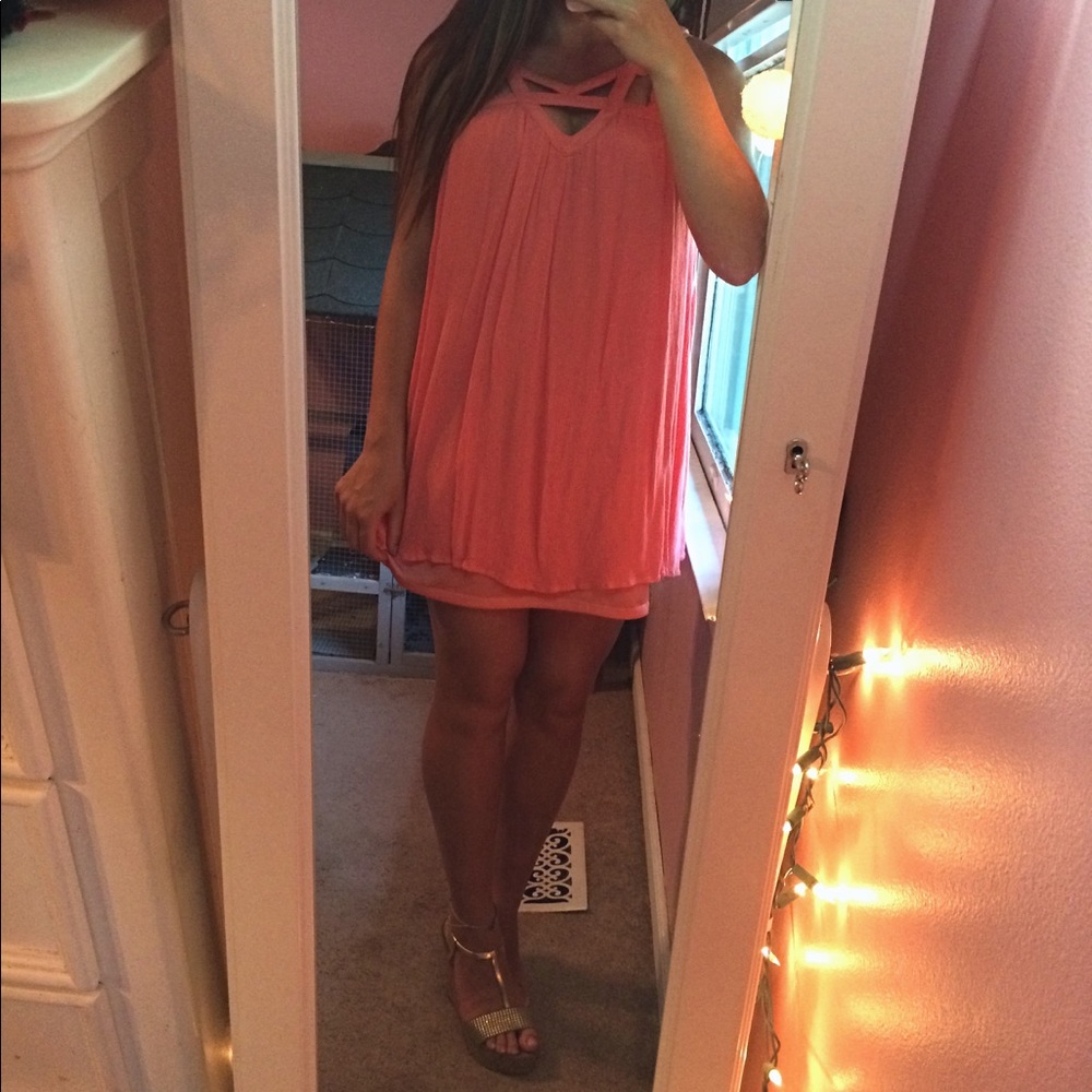 Coral Cross Dress
