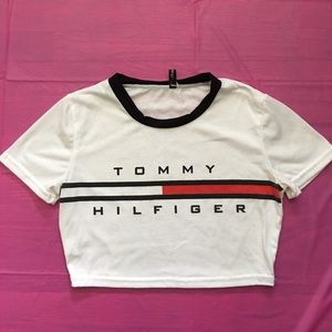 K-O Tommy Hilfigure Crop Top by Show Lai