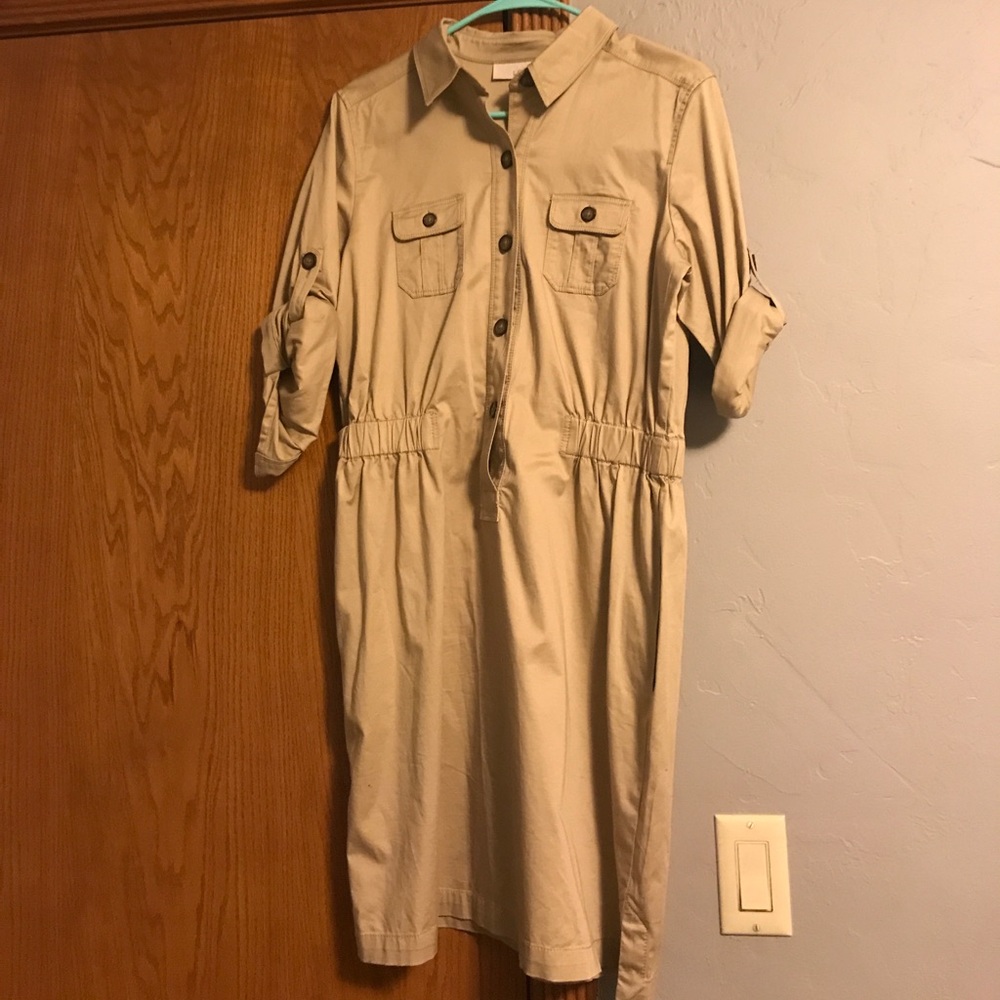 LOFT khaki dress
