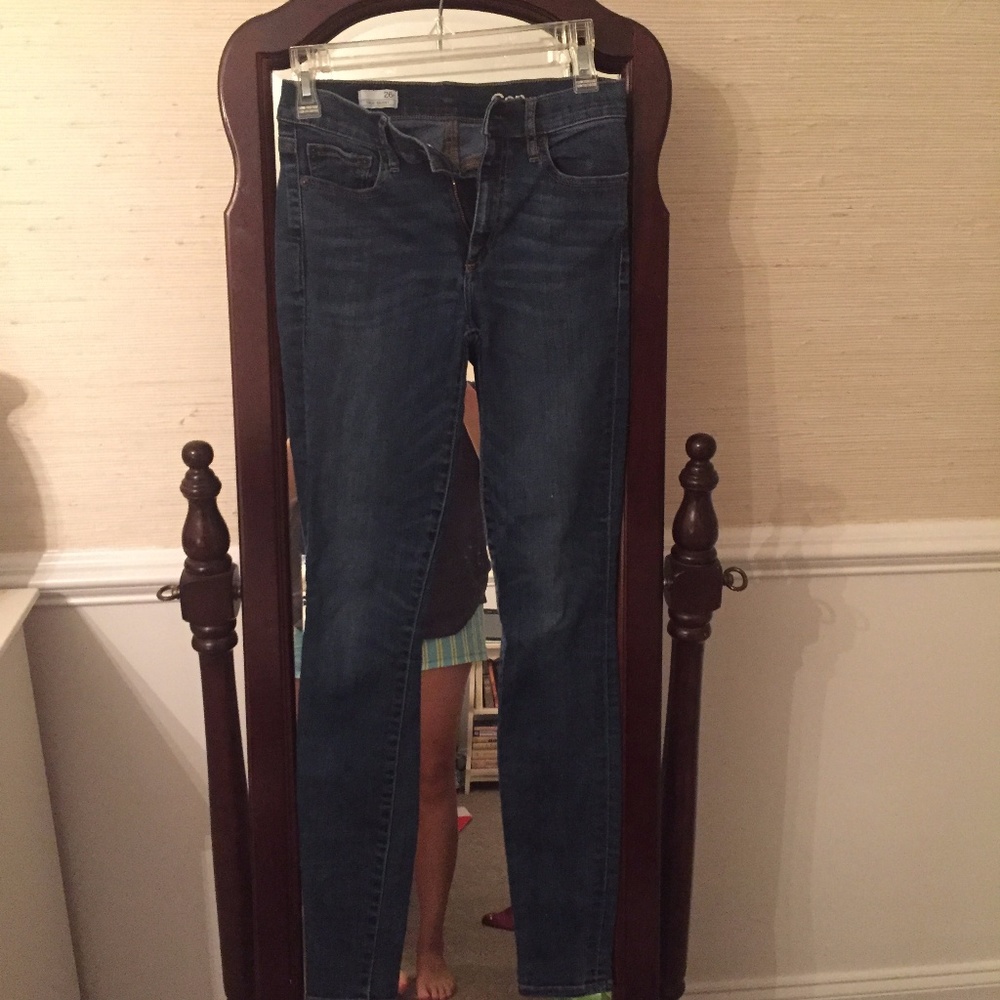 Gap 26 Skinny Jeans Medium Blue Wash