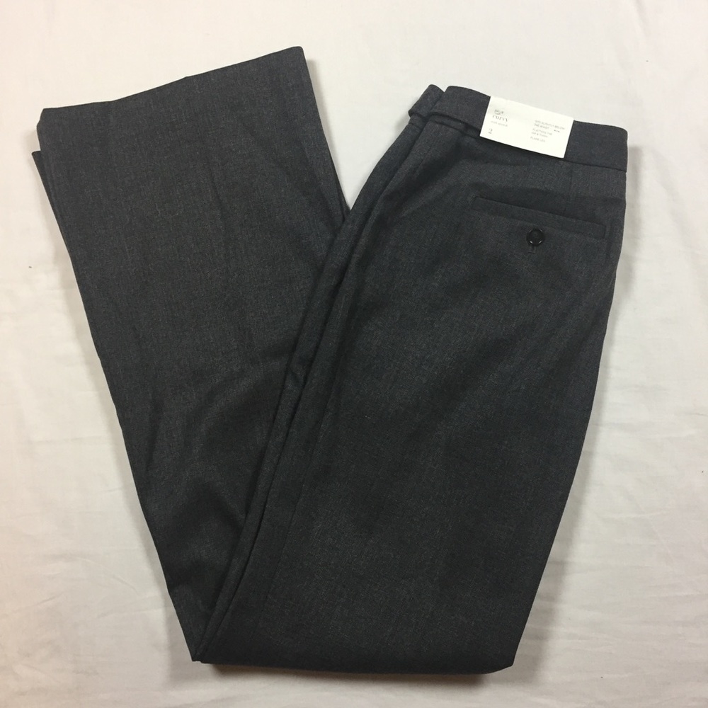 LOFT gray Julia flared leg pants size 2