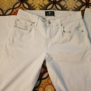 Khaki colored 7 For All Mankind mens jeans