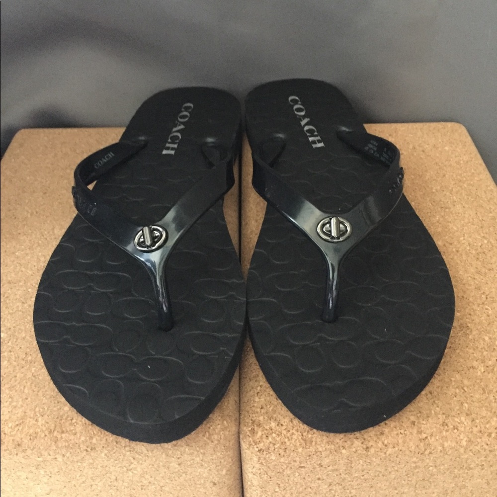Black Coach Abbigail sandals