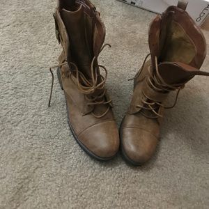 Tan ankle boots