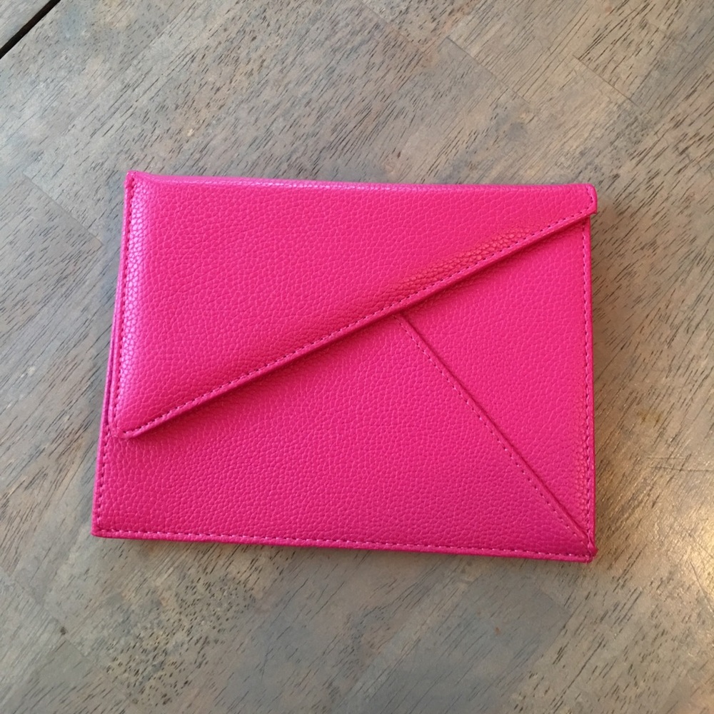 Small Pink Leather clutch