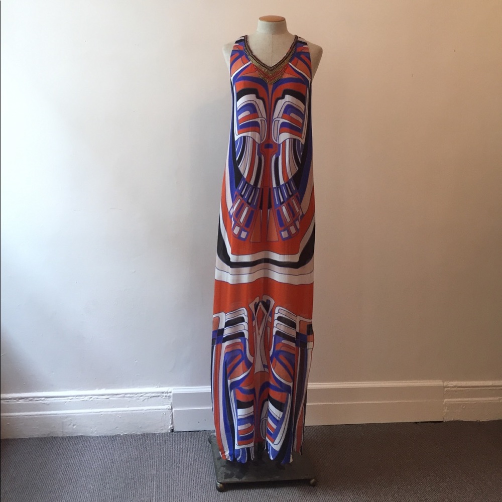 Nicole Miller Silk Maxi Dress