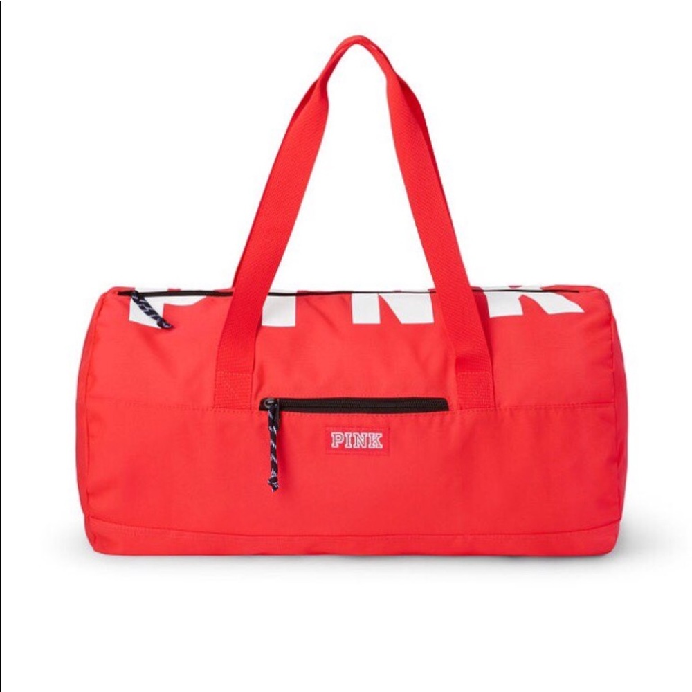 ❌SOLD ❌ Victoria Secret Pink Red Duffle Bag