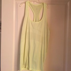 Lululemon yellow workout top