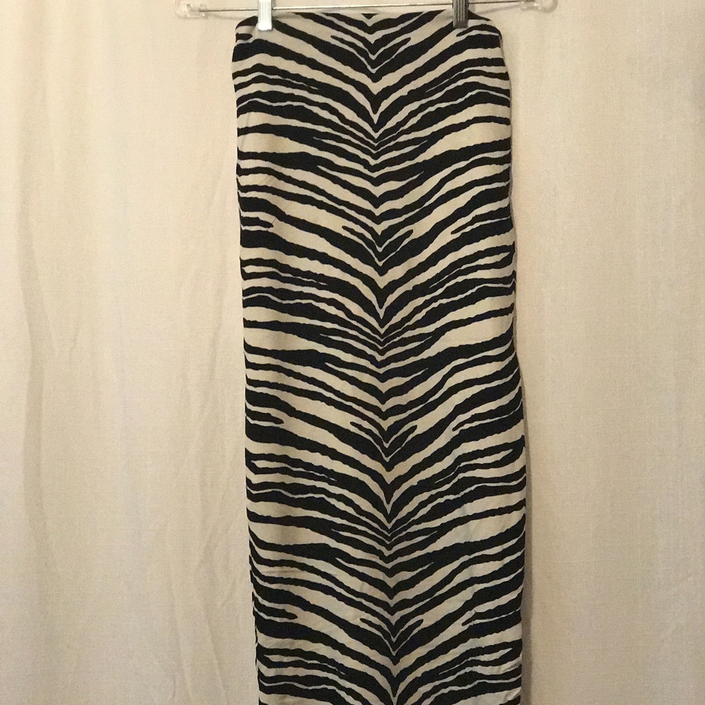 Nadia Tarr Zebra print maxi skirt