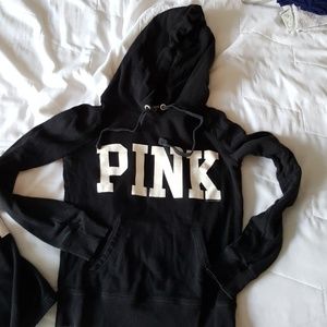 Victoria Secret Pink Sweatshirt and Capri Outfit!!