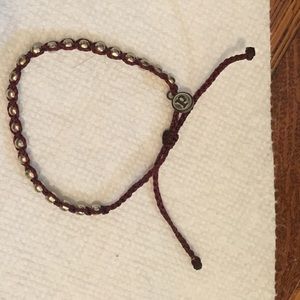 Pura Vida Burgundy Studded Bracelet