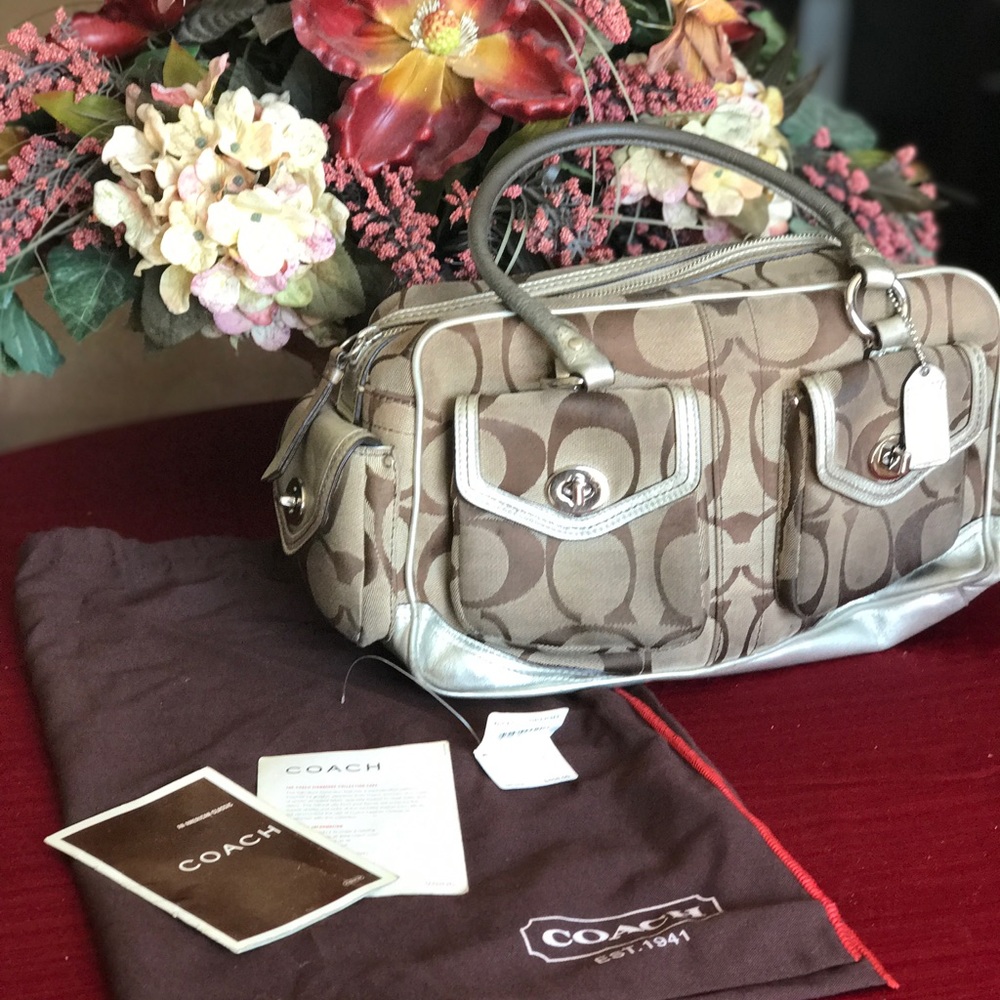 Coach "limited edition" metallic handbag