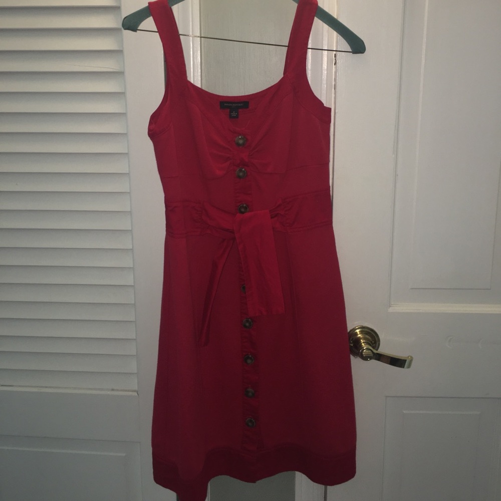 Banana republic red tank dress size 0