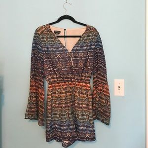 Bebe long sleeve romper