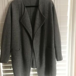 Madewell oversize open sweater.