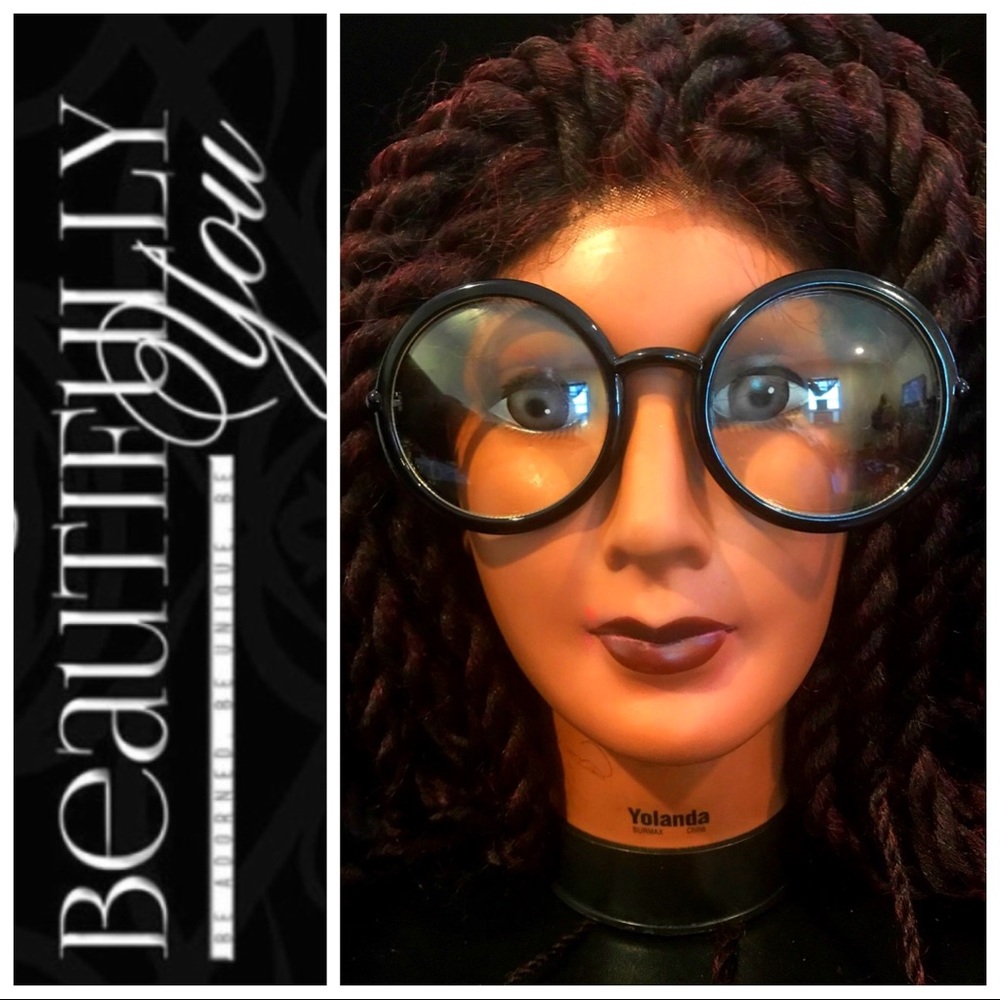Round Fashion Glasses (Black)