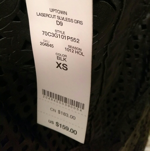 NEW Bebe Lasercut LittleBlackDress - Picture 2 of 3