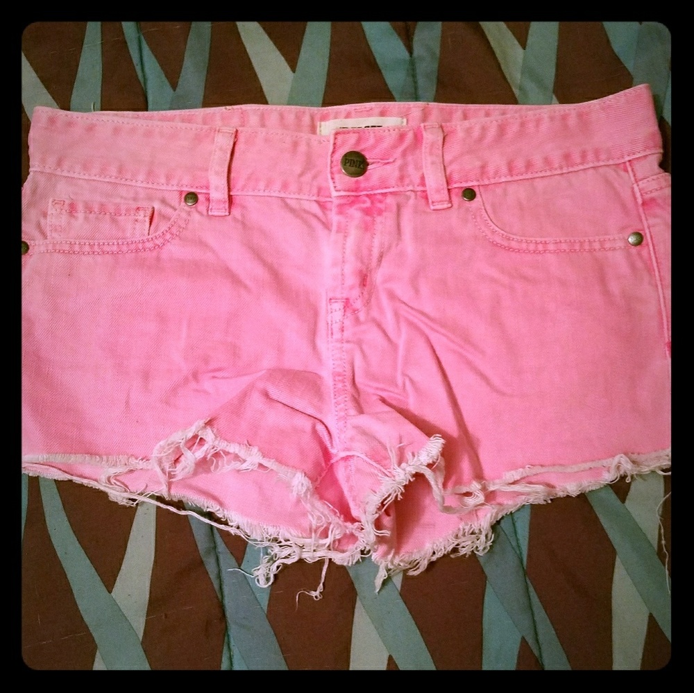 VS PINK frayed shorts